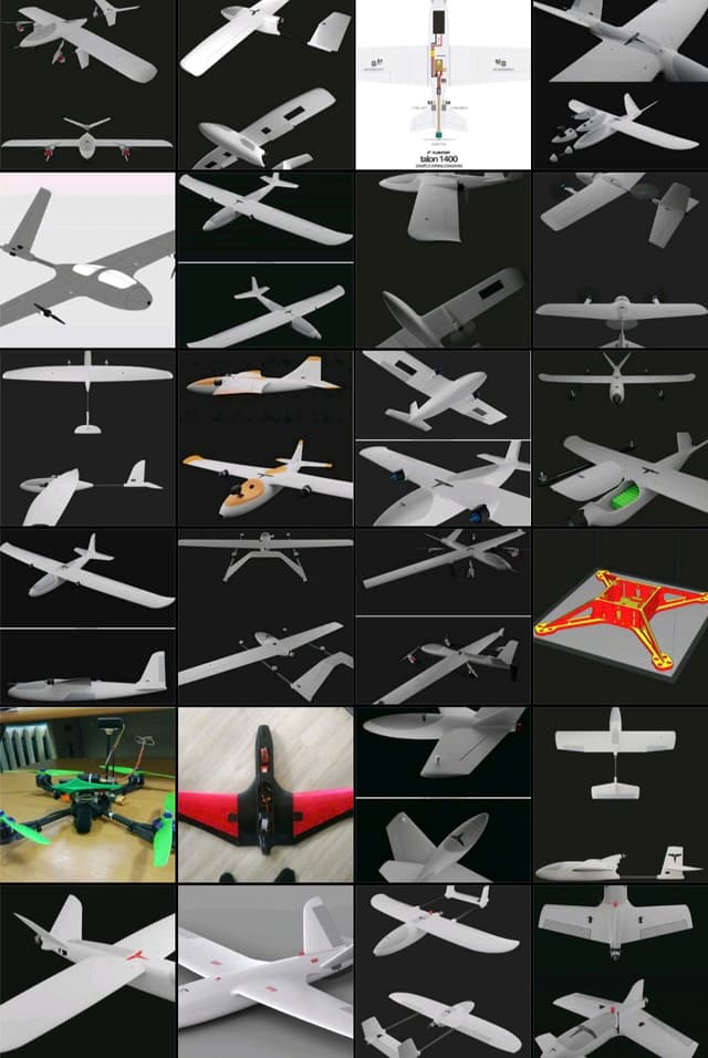 Mô hình Workshop Kit Frame VTOL/PLANE nhựa in 3D (tham khảo mô hình)